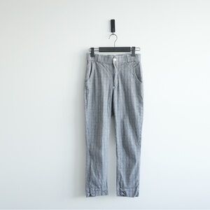 Hollister Stretch Crop Taper Pants Grey Plaid Size US XS